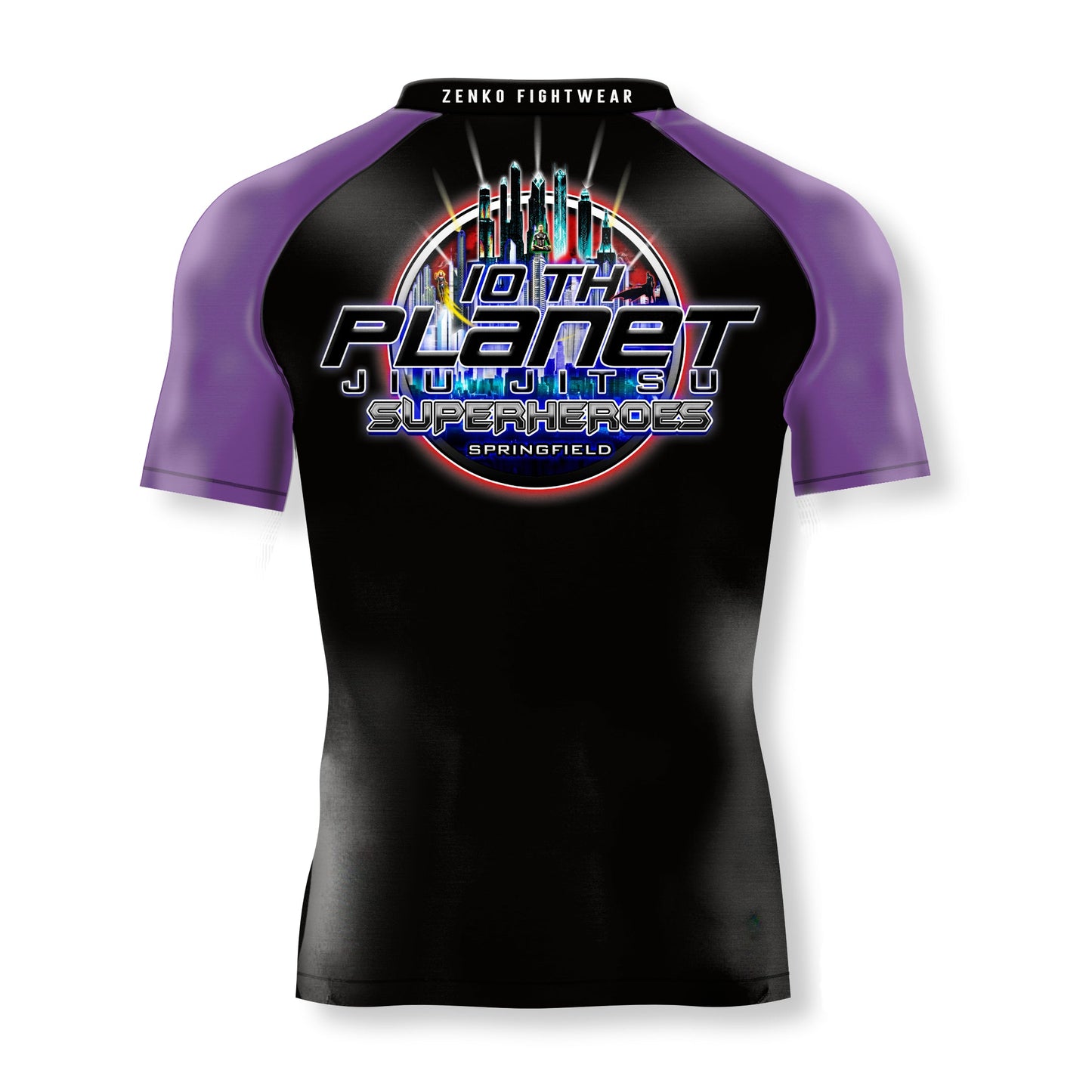 10th Planet Springfield Purple Ranked Rashguard (Black)