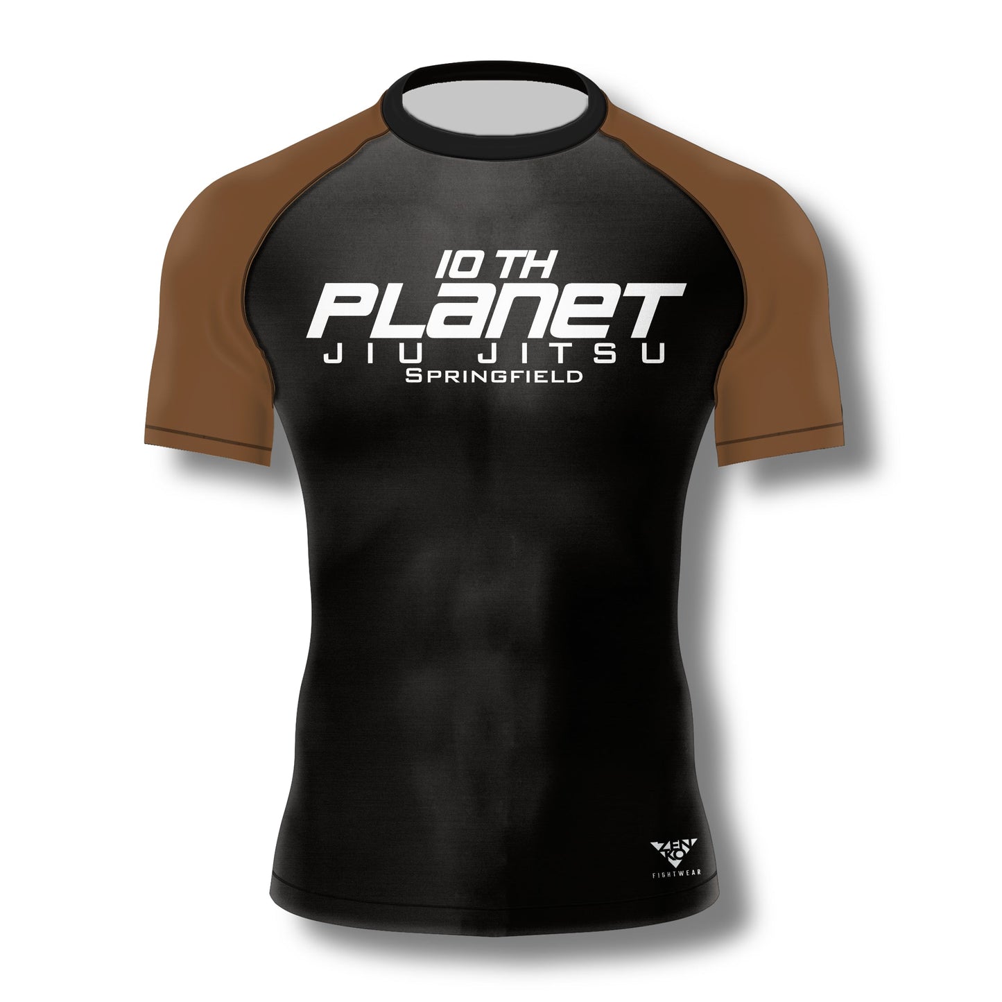 10th Planet Springfield Brown Ranked Rashguard (Black)