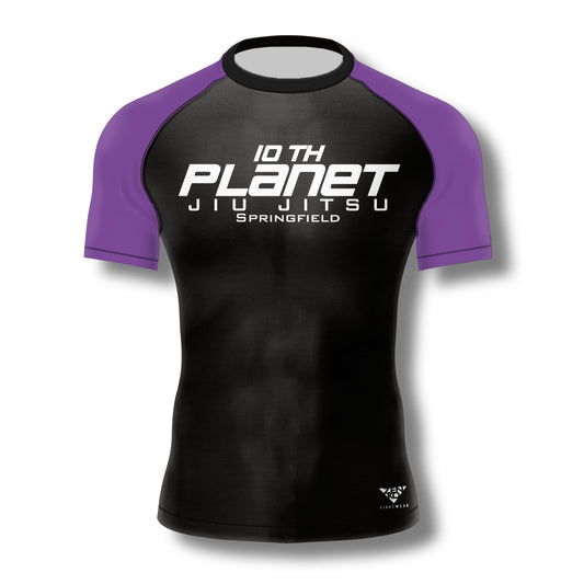 10th Planet Springfield Purple Ranked Rashguard (Black)